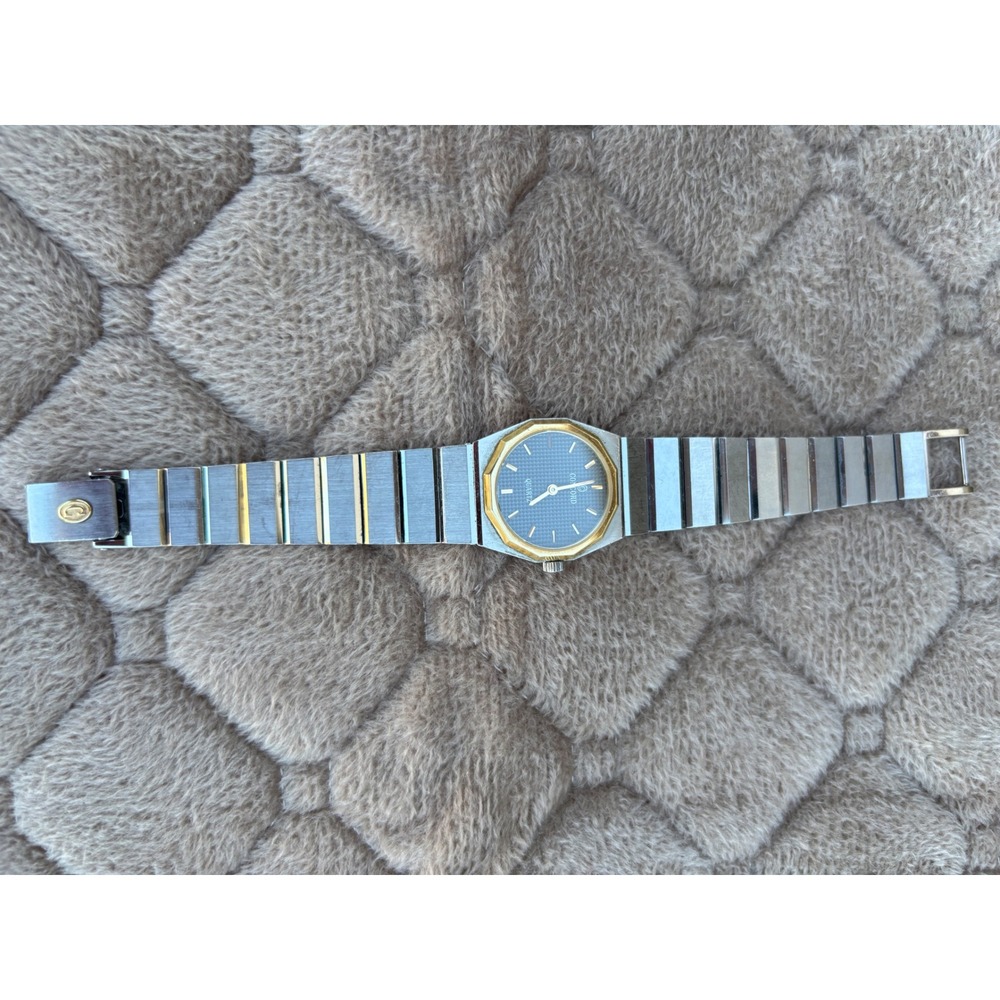 Concord Mariner SG Two Tone Stainless Steel Gold Quartz Watch Blue Dial Womens - Picture 2 of 4